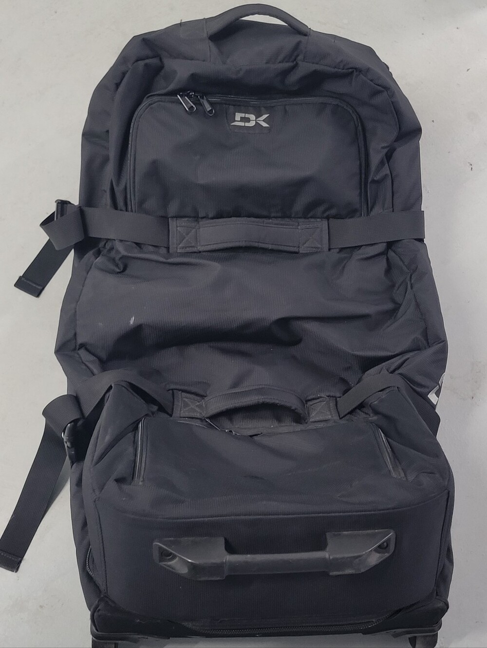 Black Men's Travel Backpack - Roll & Carry